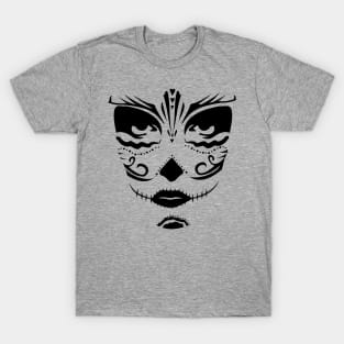 Sugar Skull Woman Face T-Shirt